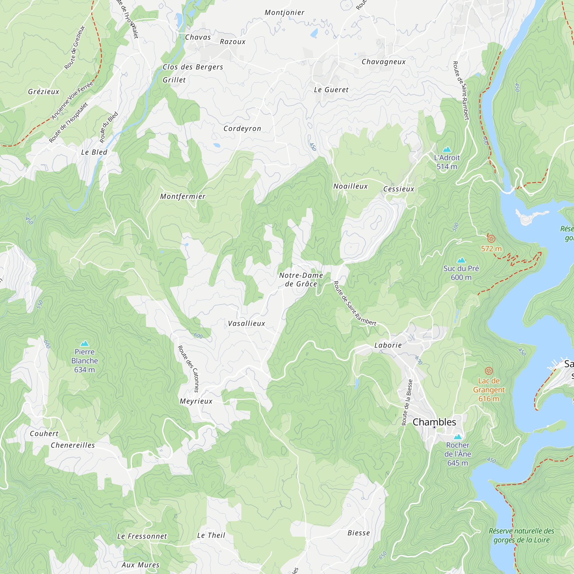 Gîtes Notre-Dame de Grâce map