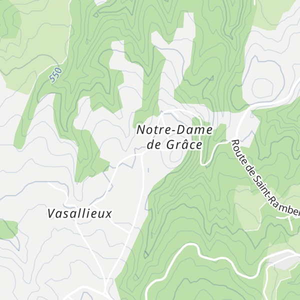 Map of Gîtes Notre-Dame de Grâce