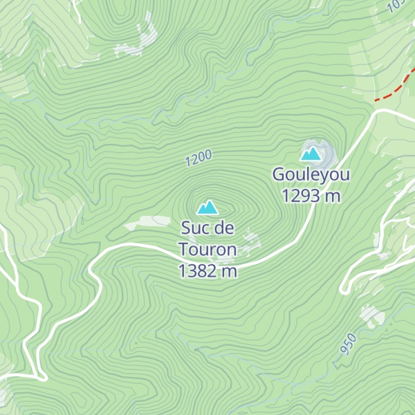 Map of Suc de Touron