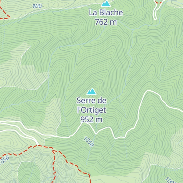 Map of Serre de l'Ortiget