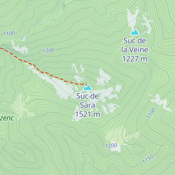 Map of Suc de Sara
