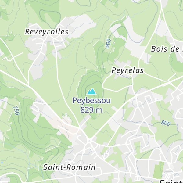 Map of Peybessou