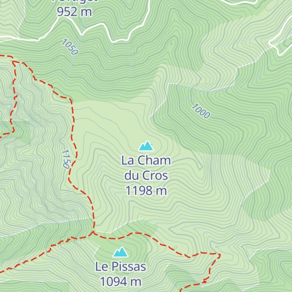 Map of La Cham du Cros