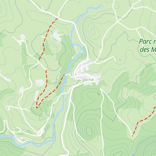 Map of Gîte communal de Sagnes-et-Goudoulet