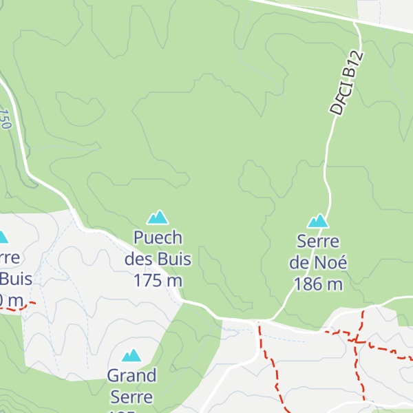 Map of Capitelle en ruine