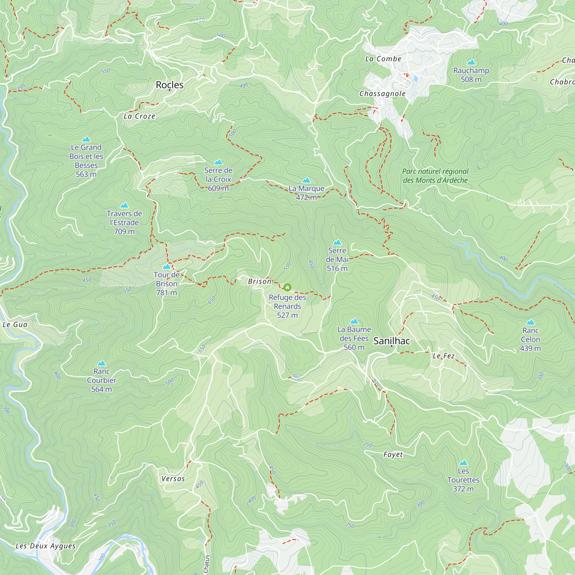 Refuge des Renards map