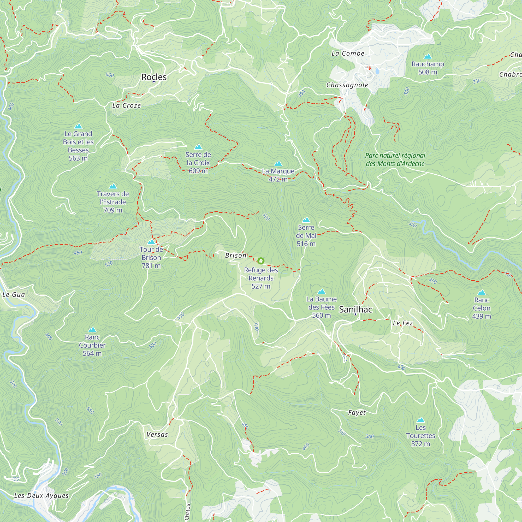 Refuge des Renards map
