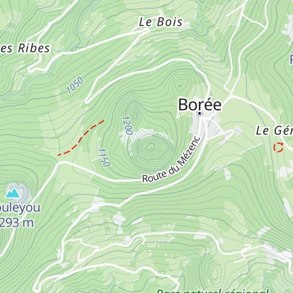 Map of Roches de Borée