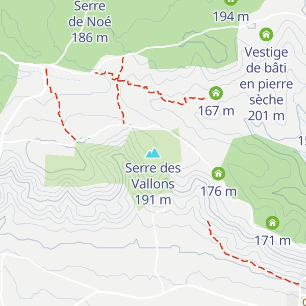 Map of Serre des Vallons