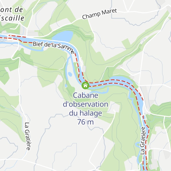 Map of Cabane d'observation du halage