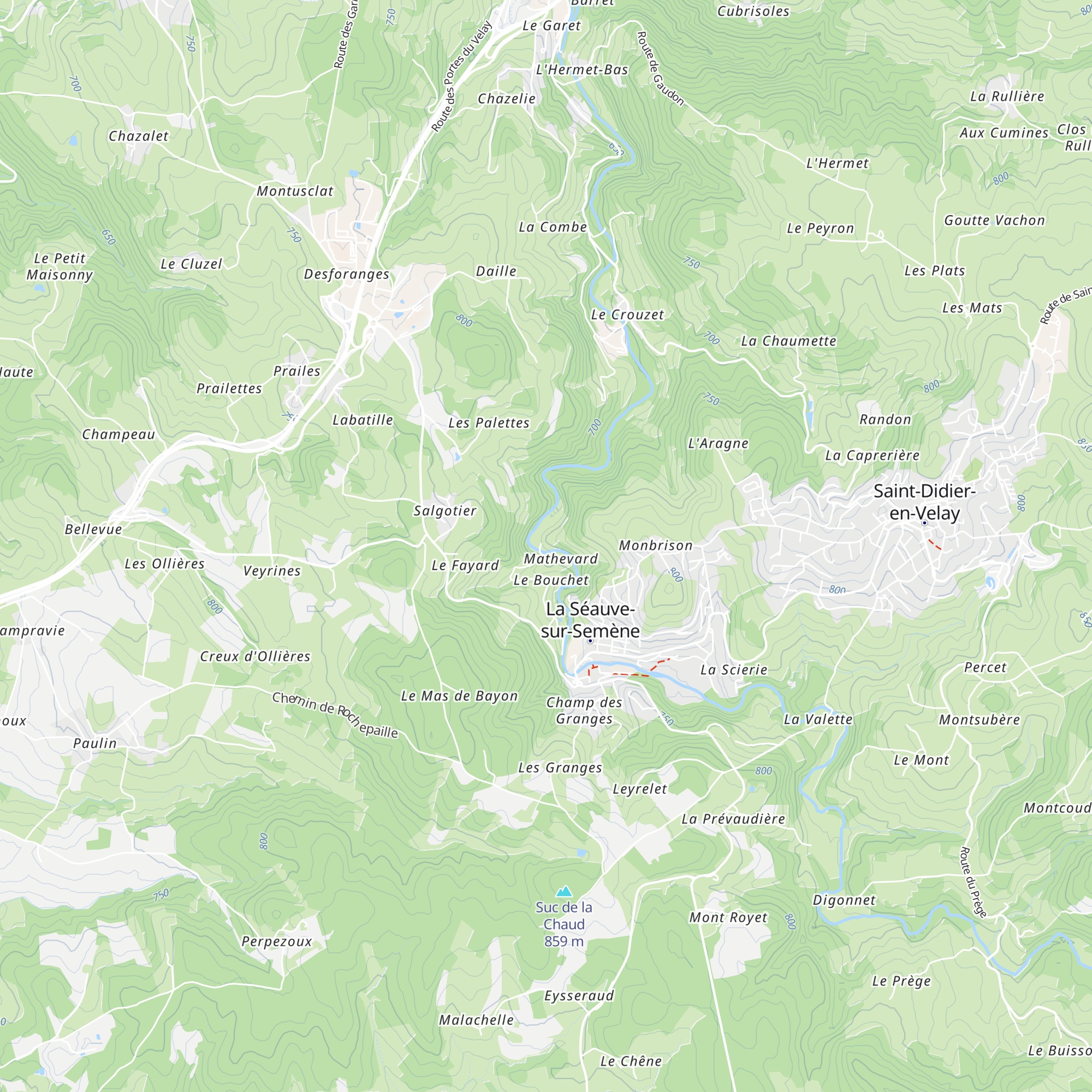 Gîte de la Semène map