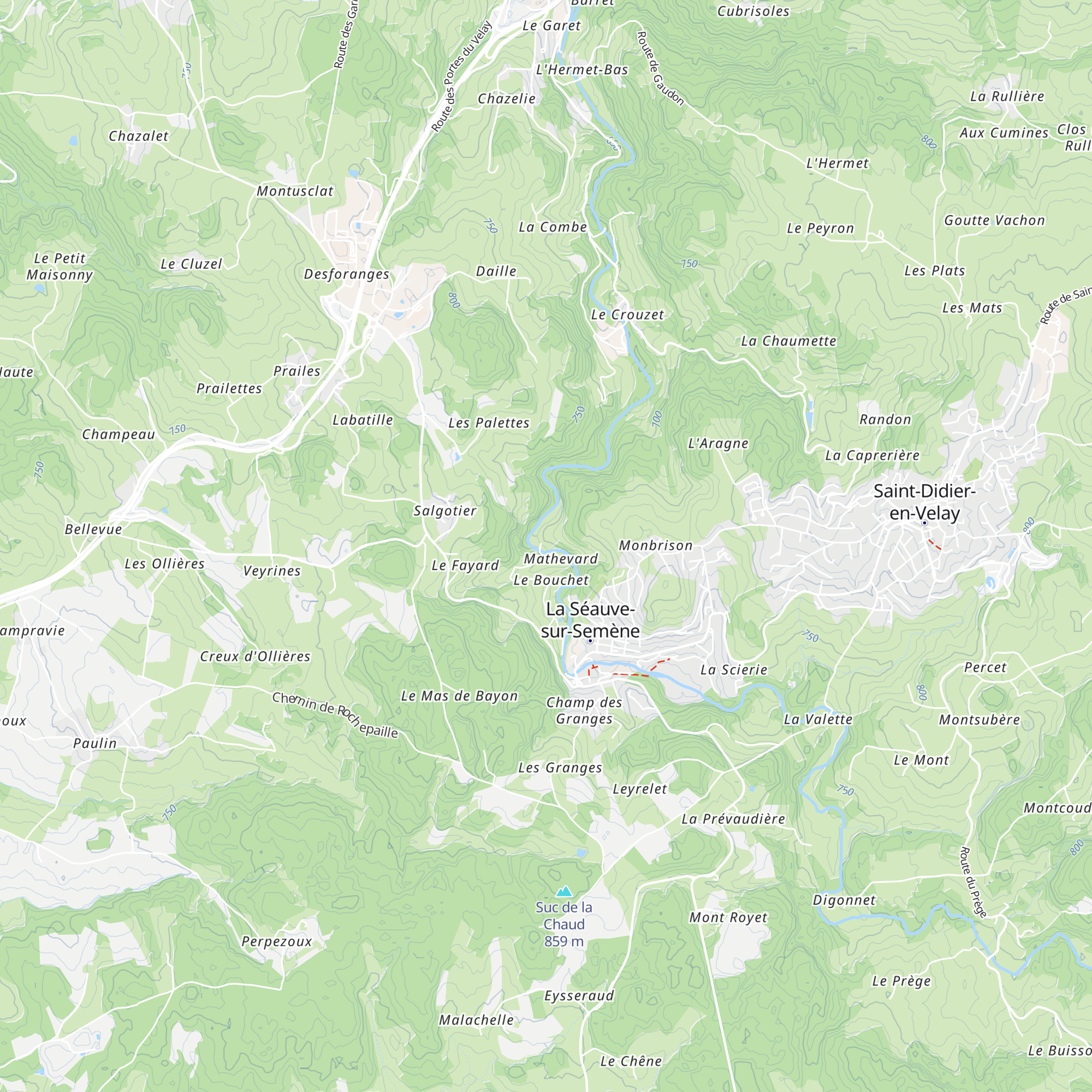 Gîte de la Semène map