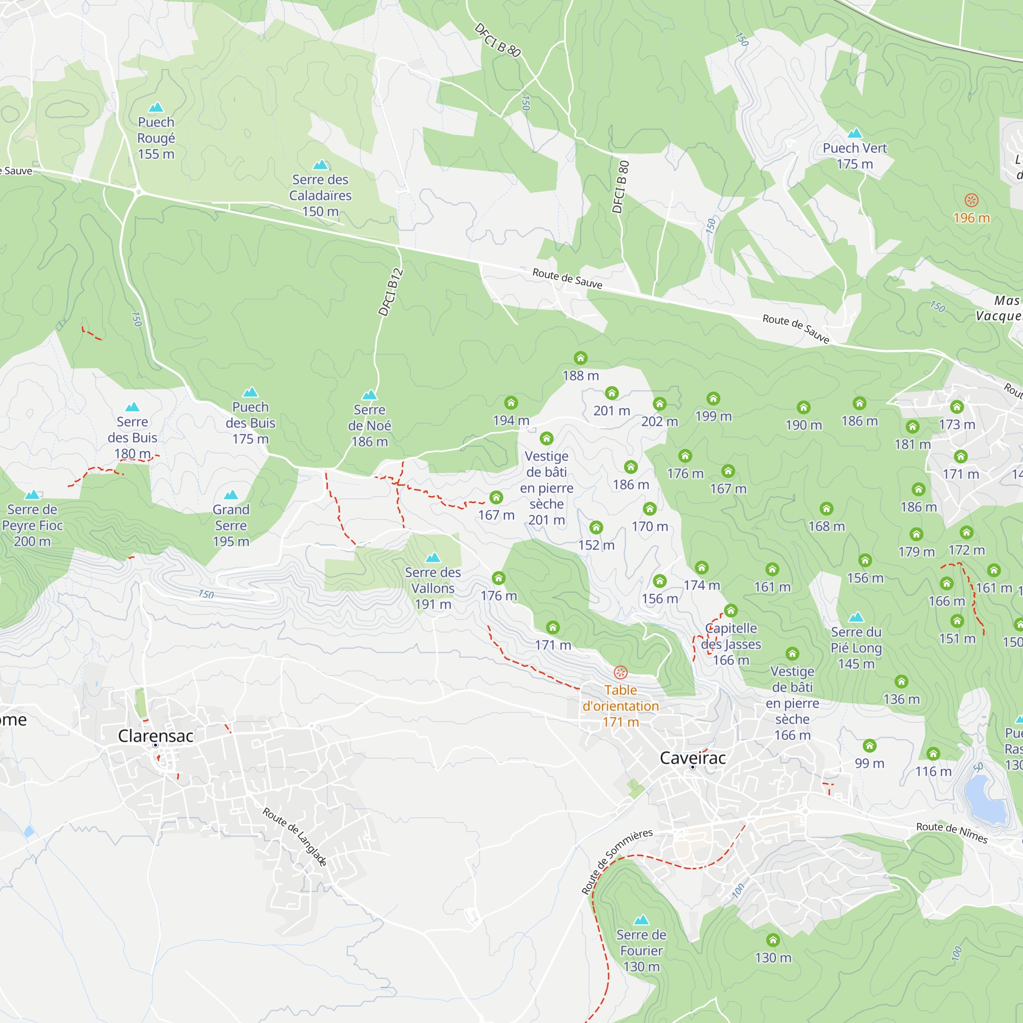 Gazagne map