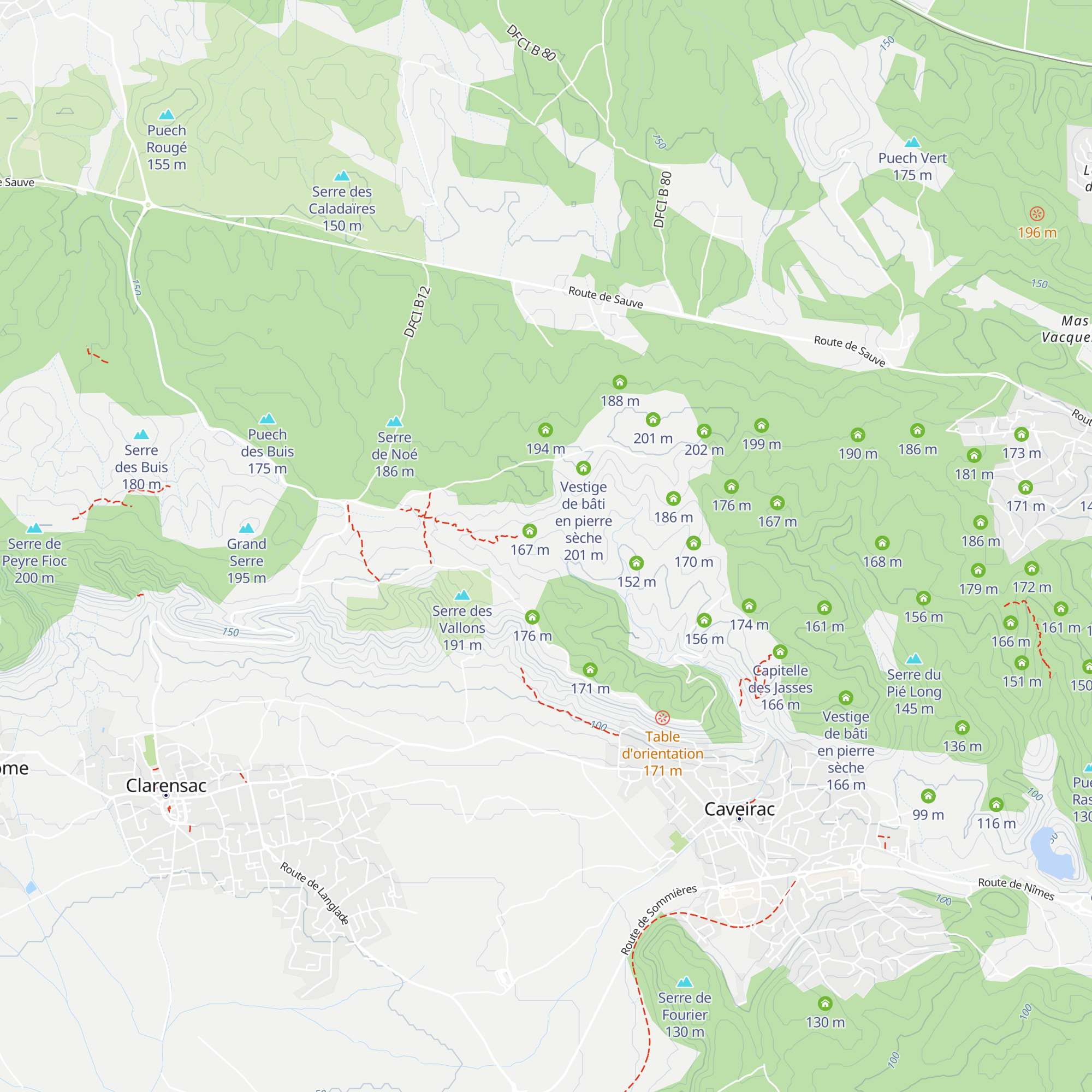Gazagne map