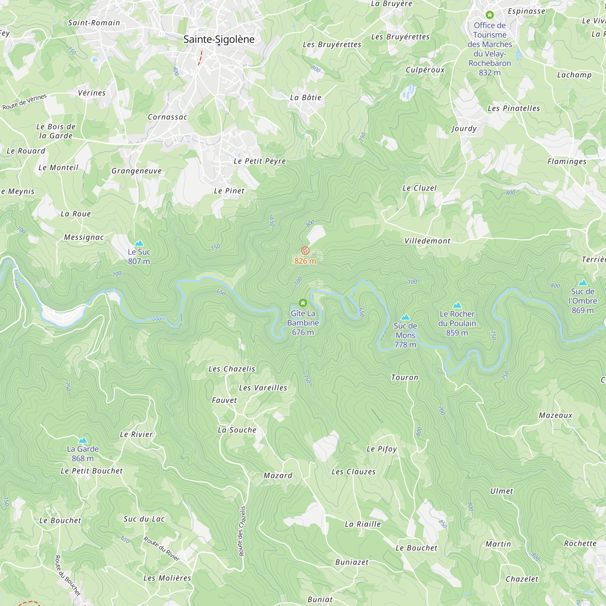 Gîte La Bambine map