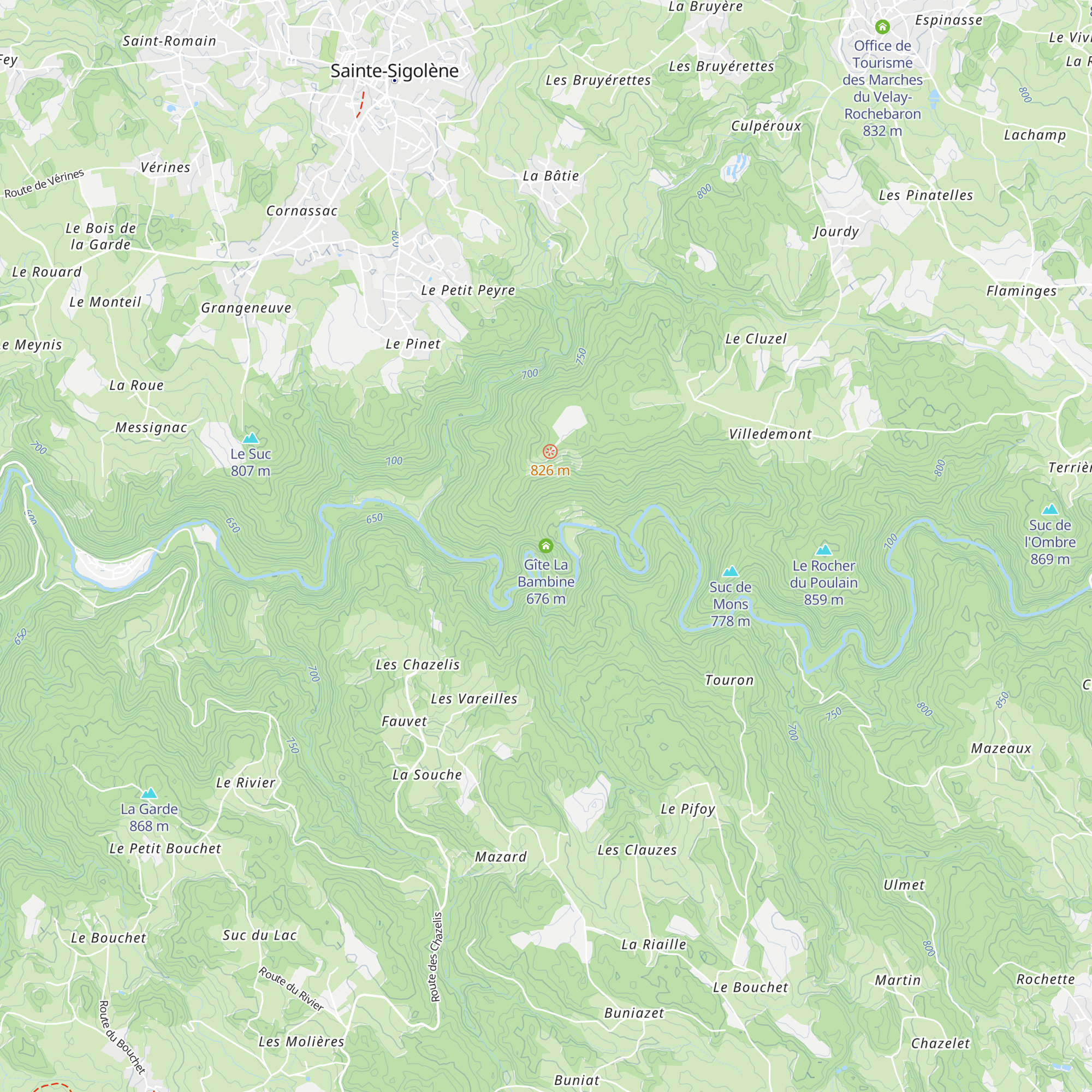 Gîte La Bambine map