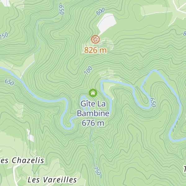 Map of Gîte La Bambine