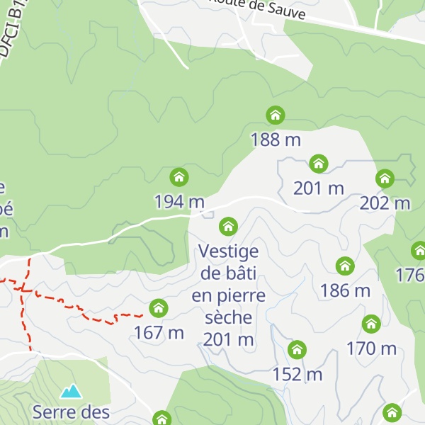 Map of Vestige de capitelle
