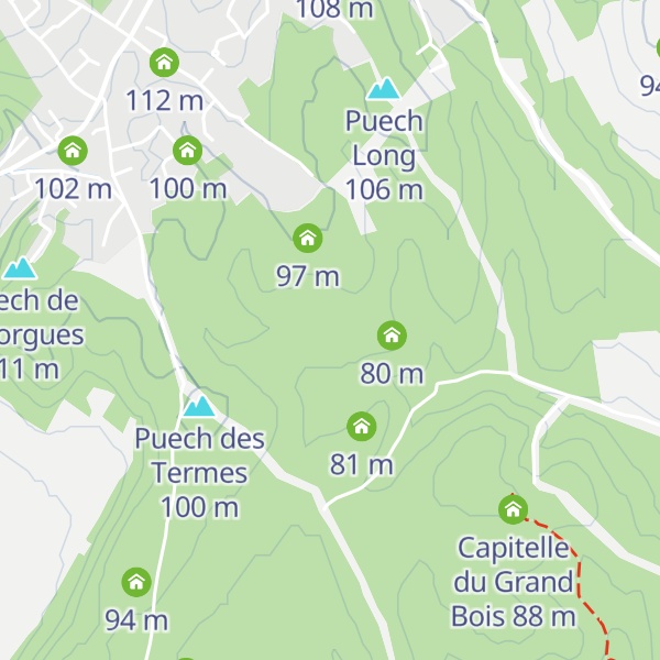 Map of Mazet de Milou 065 Nages