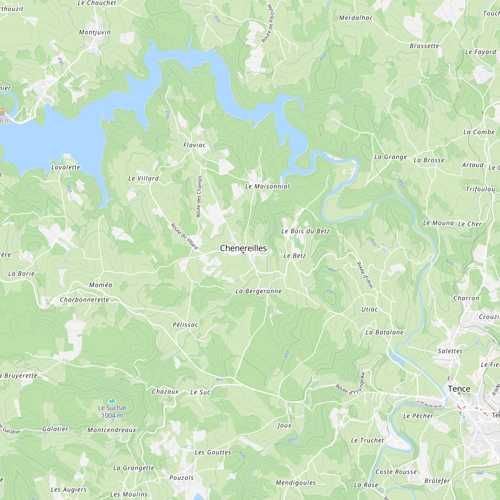 Gîte d'étape map