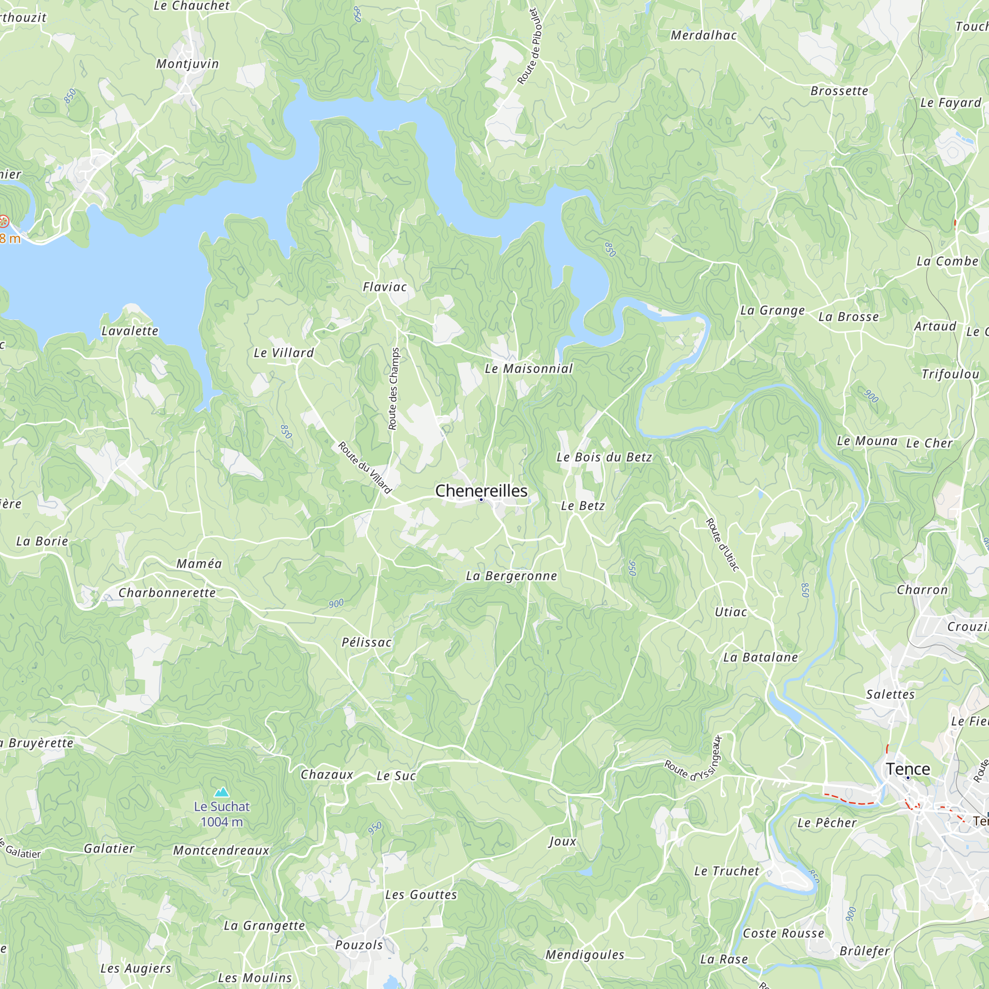 Gîte d'étape map