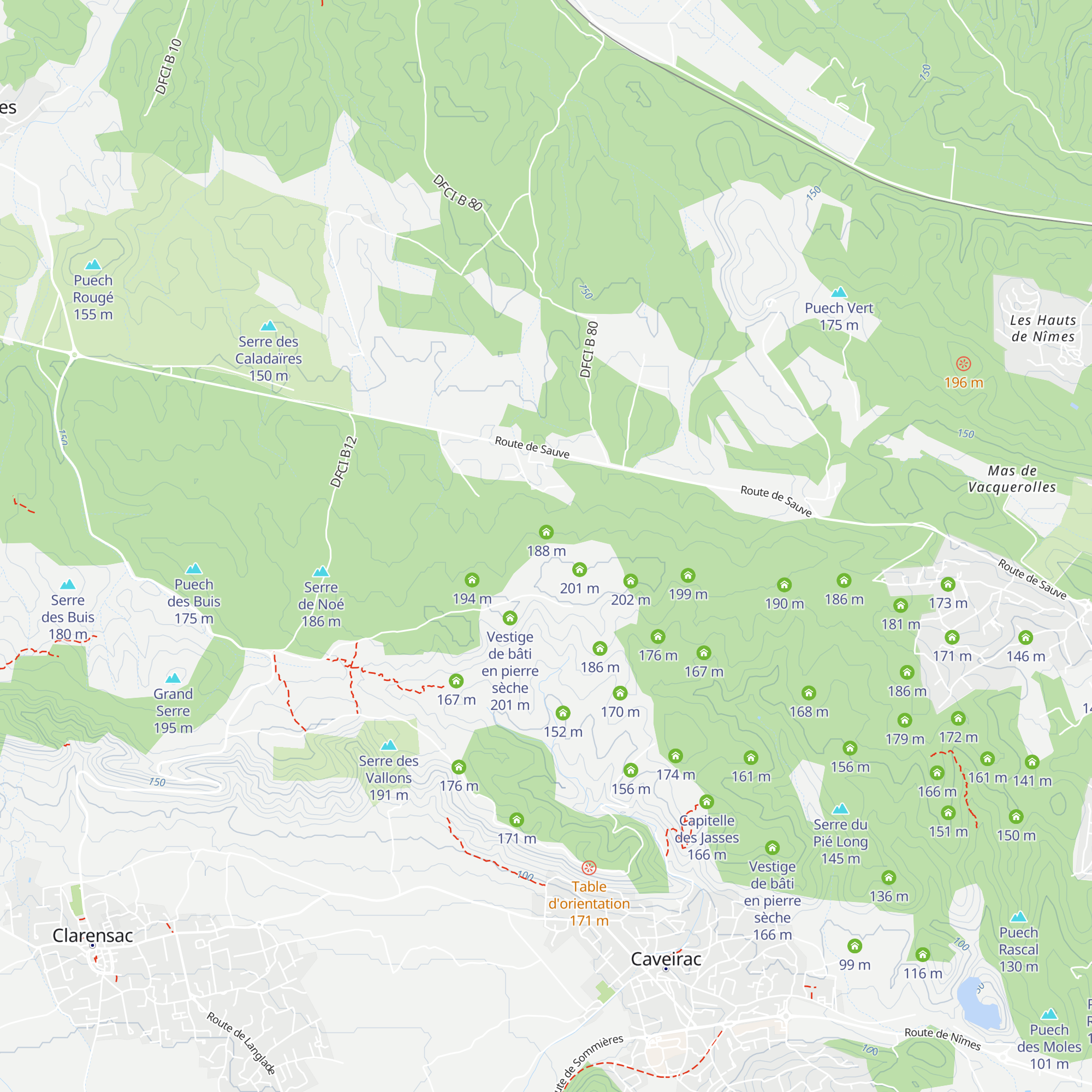Capitelle map