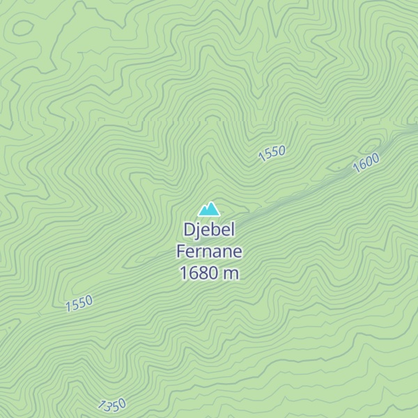 Map of Djebel Fernane