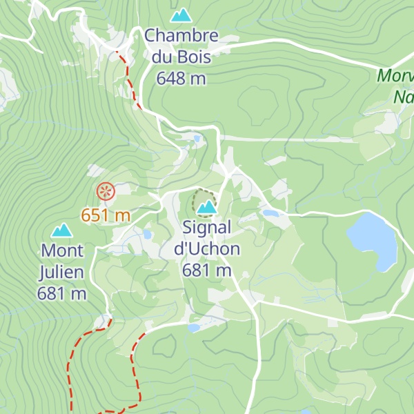 Map of Signal d'Uchon