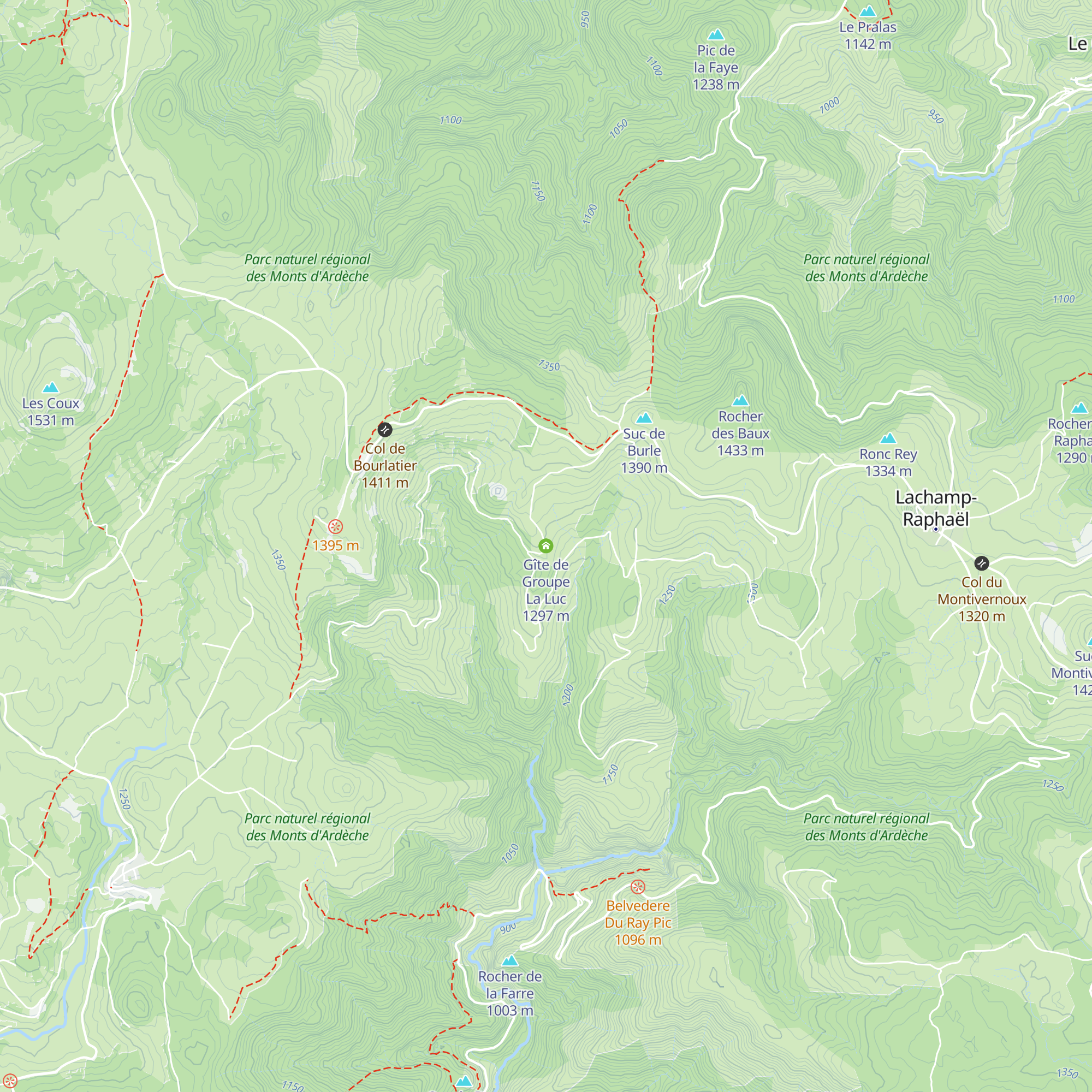 Gîte de Groupe La Luc map