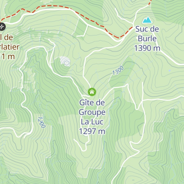 Map of Gîte de Groupe La Luc