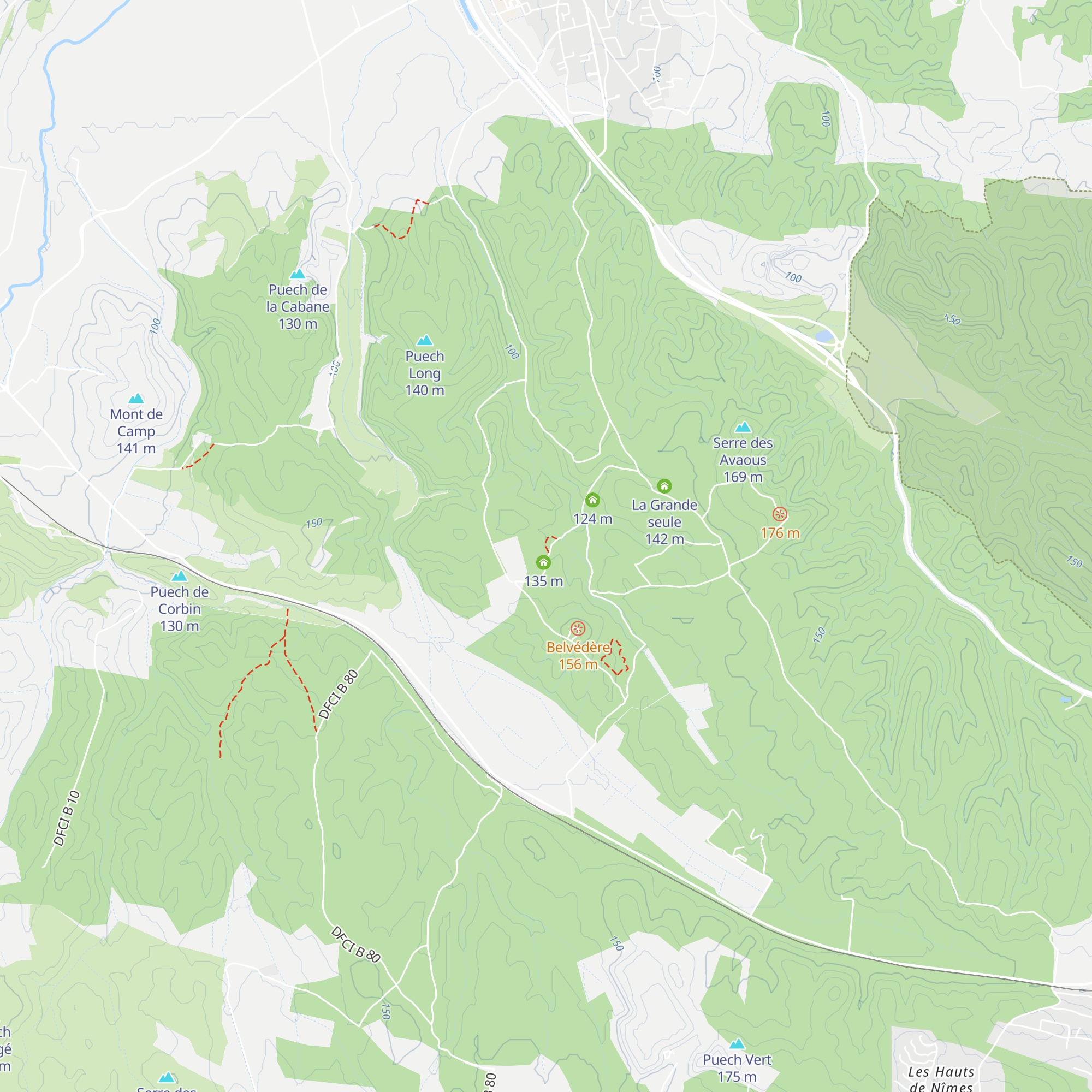Capitelle enclos des 2 cèdres n°1 map