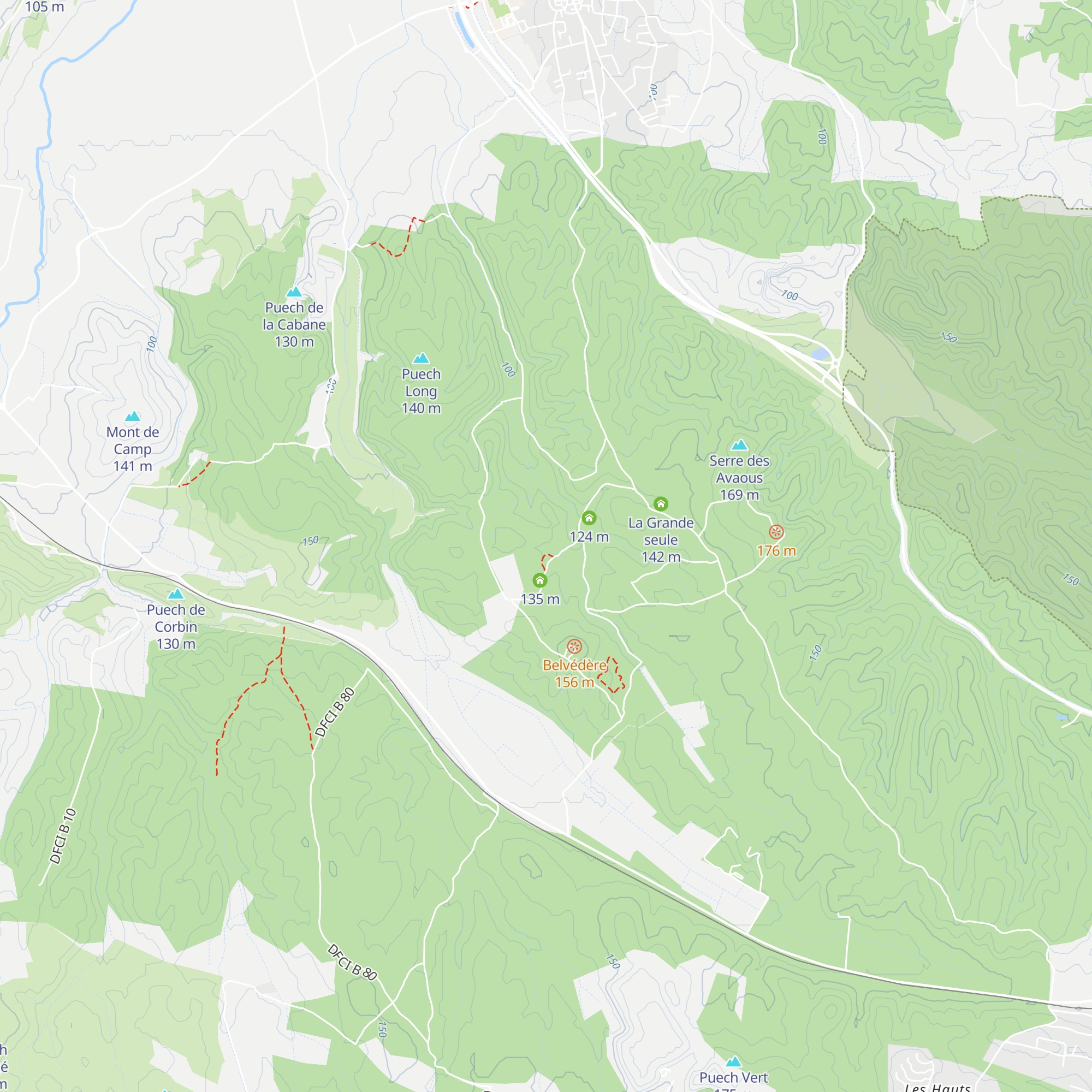 Capitelle enclos des 2 cèdres n°2 map