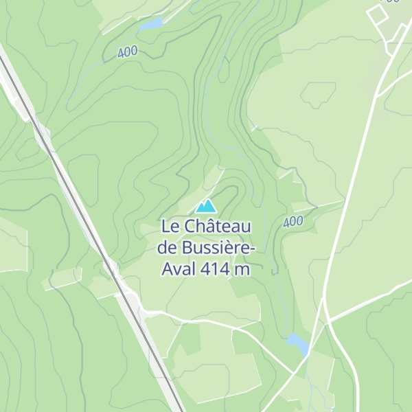 Map of Le Château de Bussière-Aval