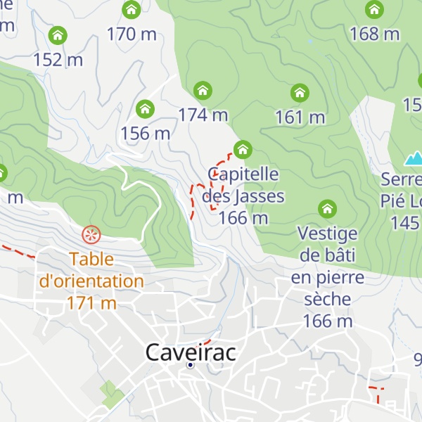 Map of Capitelle Izard