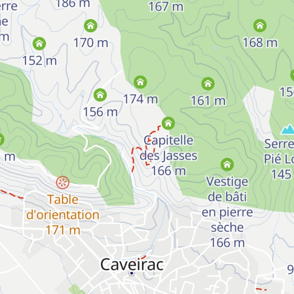 Map of Capitelle du Berger