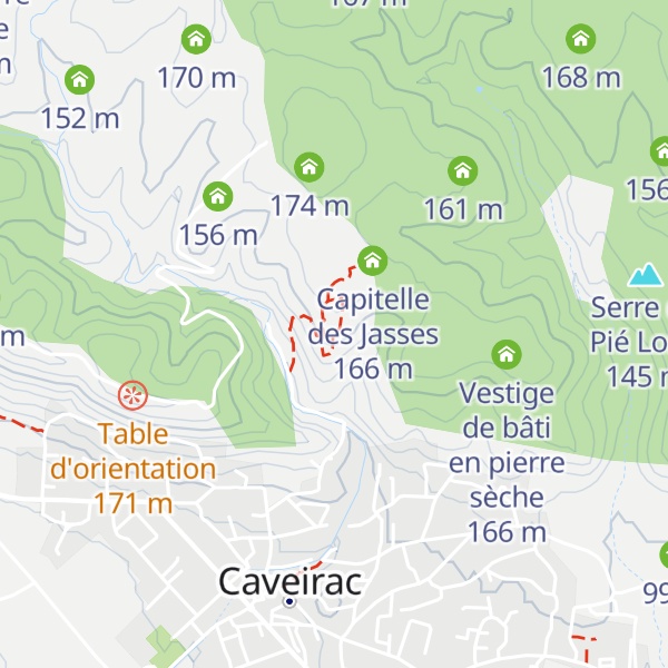 Map of Capitelle du Chasseur
