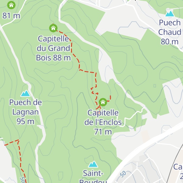 Map of Capitelle du Chène