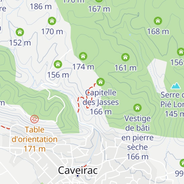 Map of Capitelle des Oliviers