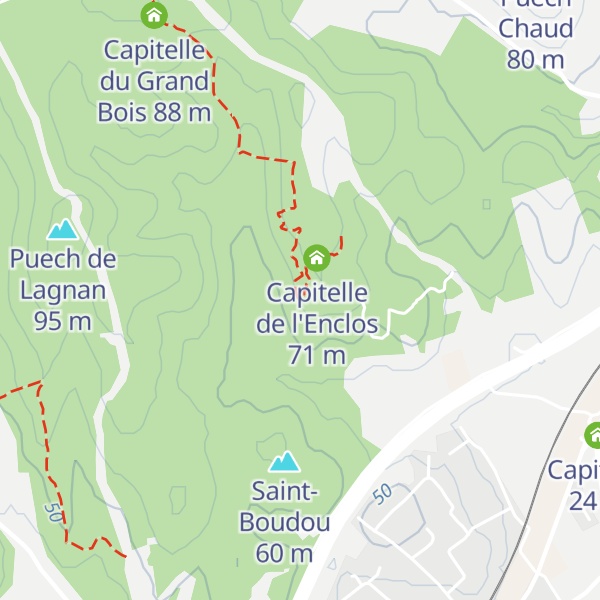 Map of Capitelle de Roger