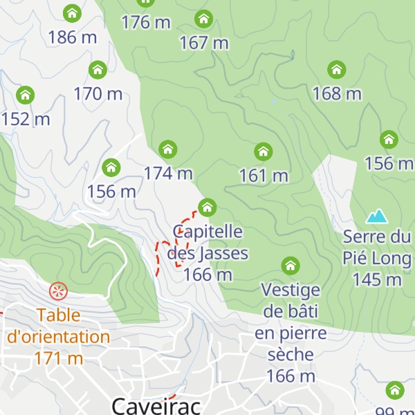 Map of Capitelle des Jasses