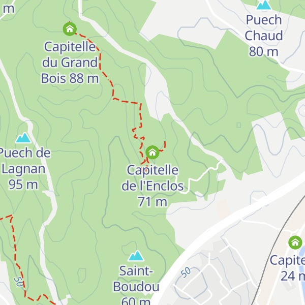 Map of Capitelle de l'Enclos