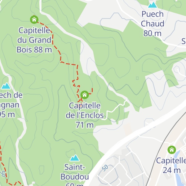 Map of Capitelle la Picholine