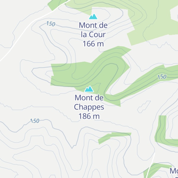 Map of Mont de Chappes