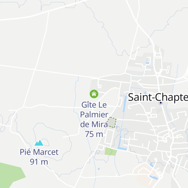 Map of Gîte Le Palmier de Mira