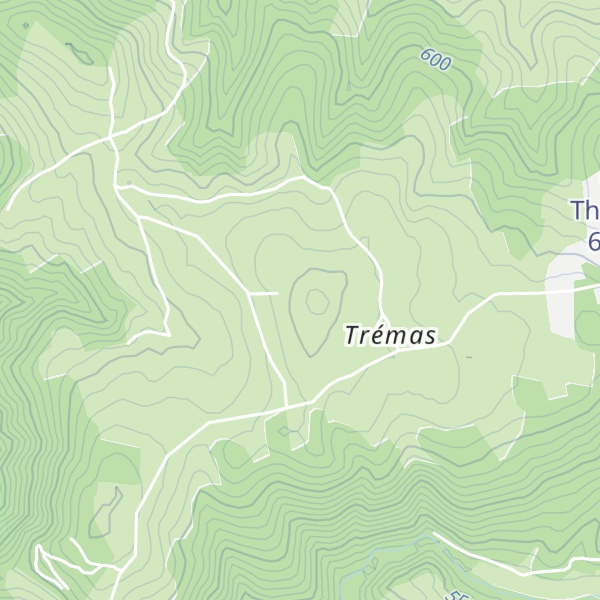 Map of Crêt Sainte-Agathe