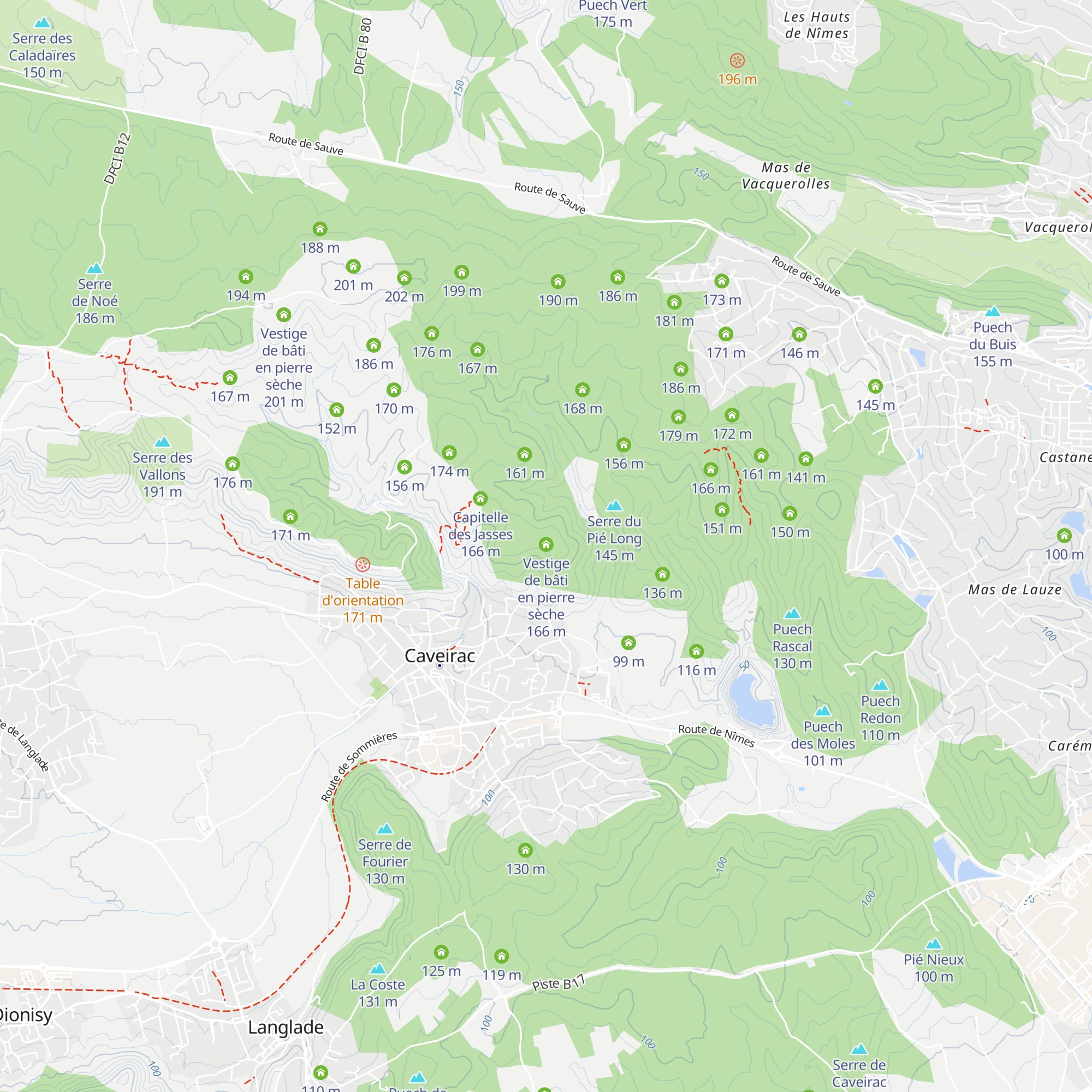 Vestige de capitelle map