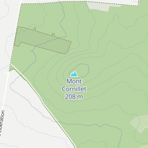 Map of Mont Cornillet