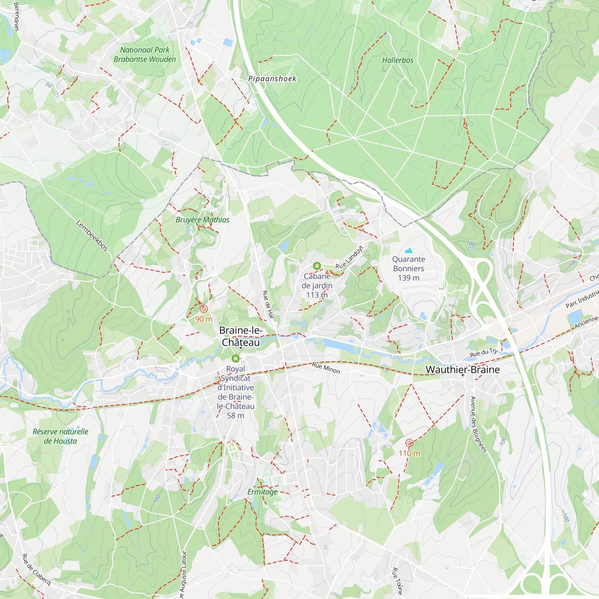 Gîte rural Le haut des fiefs map