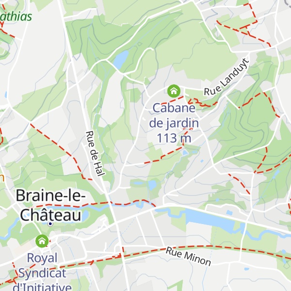 Map of Gîte rural Le haut des fiefs