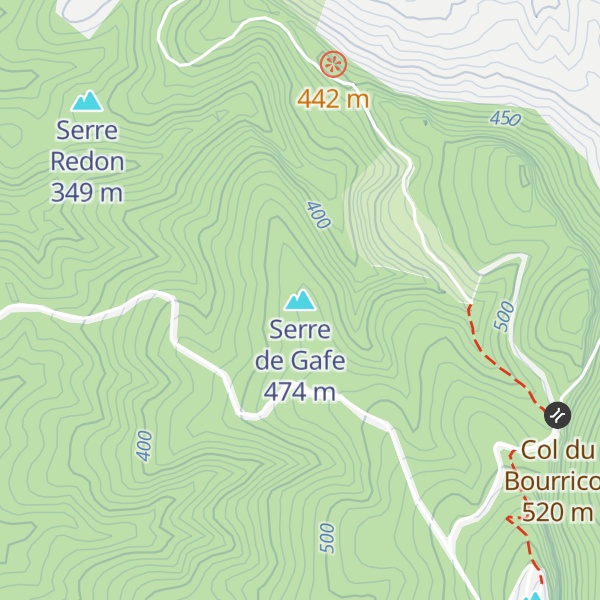 Map of Serre de Gafe